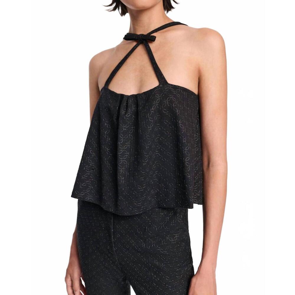 NEW DOROTHEE SCHUMACHER sparkling emotions ii top in black